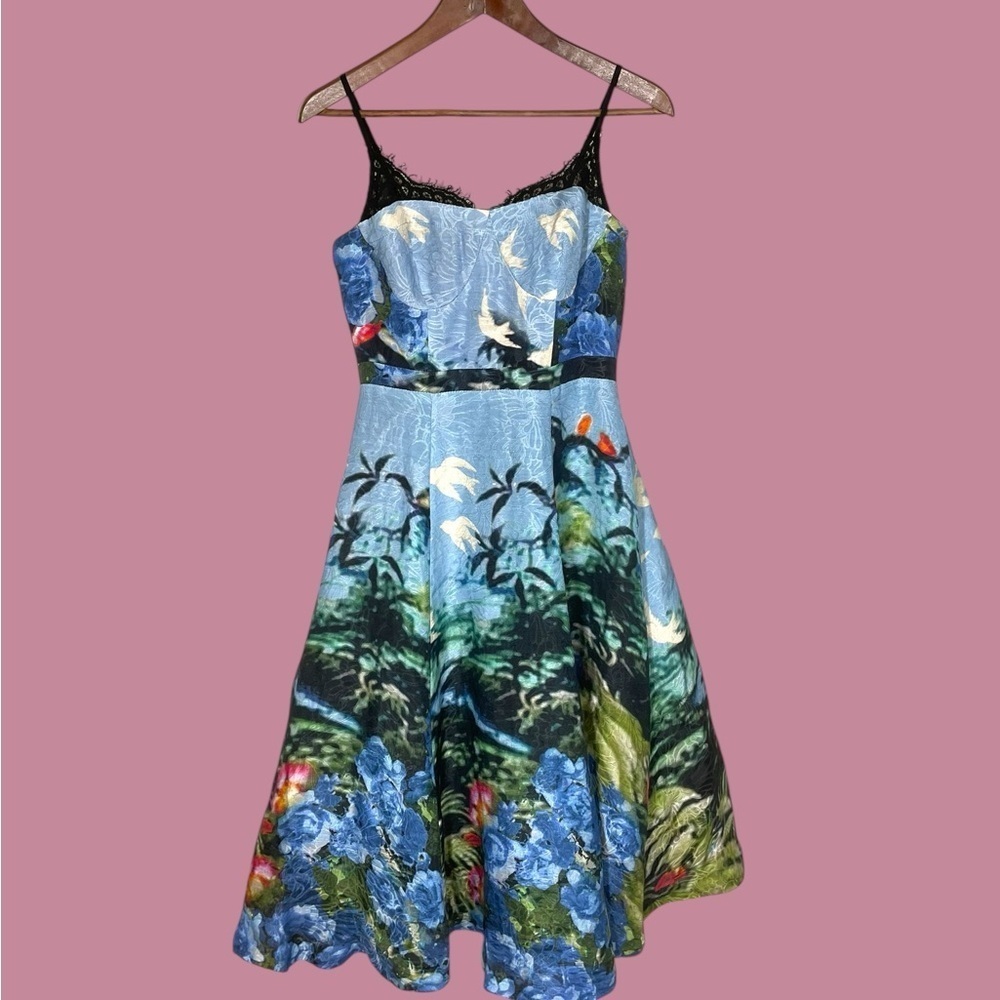Anthropology x Tracy Reese Scenic View Linen Silk NWT Size 6 - Picture 11 of 16